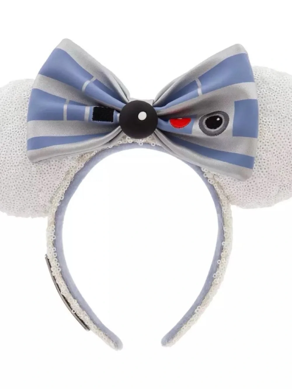 Star Wars Silver & Blue Droid Bow Ear Headband